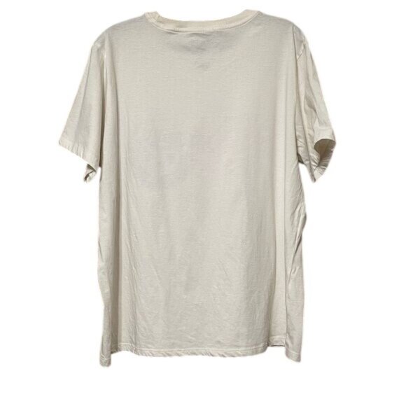 Hot Wheels T-Shirt Off White Racing Classic Crew Neck Short Sleeve Women Plus 2X - Picture 3 of 4